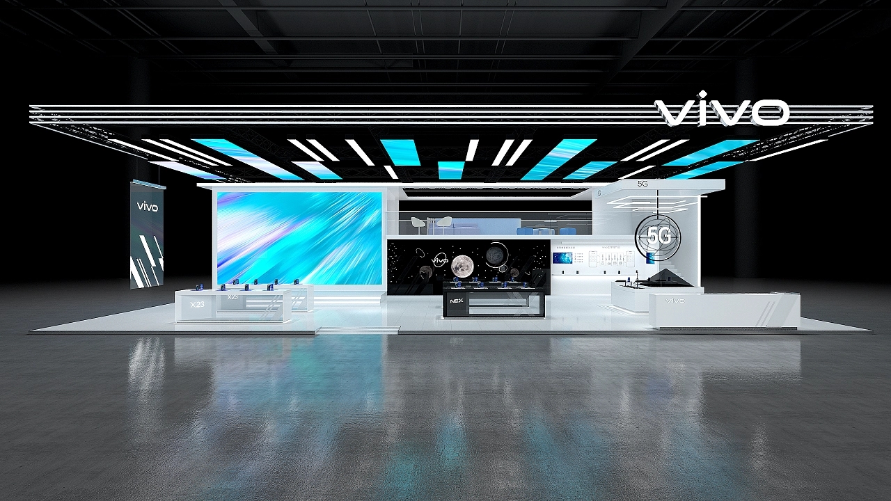 Vivo手機(jī)博覽會電子展臺設(shè)計(jì)搭建案例分析及北京展臺搭建公司