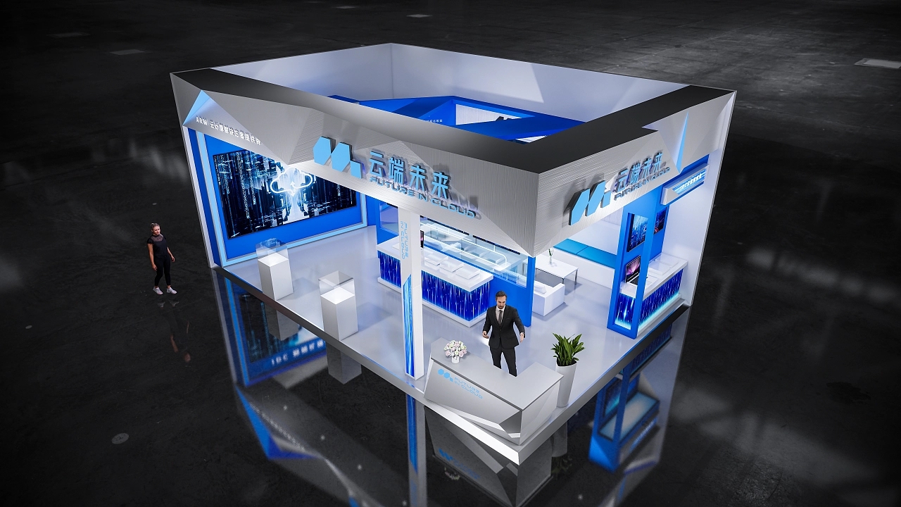 云端未來(lái)科技展臺(tái)設(shè)計(jì)搭建案例分析